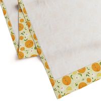 Orange Citrus Pattern- Larger Print