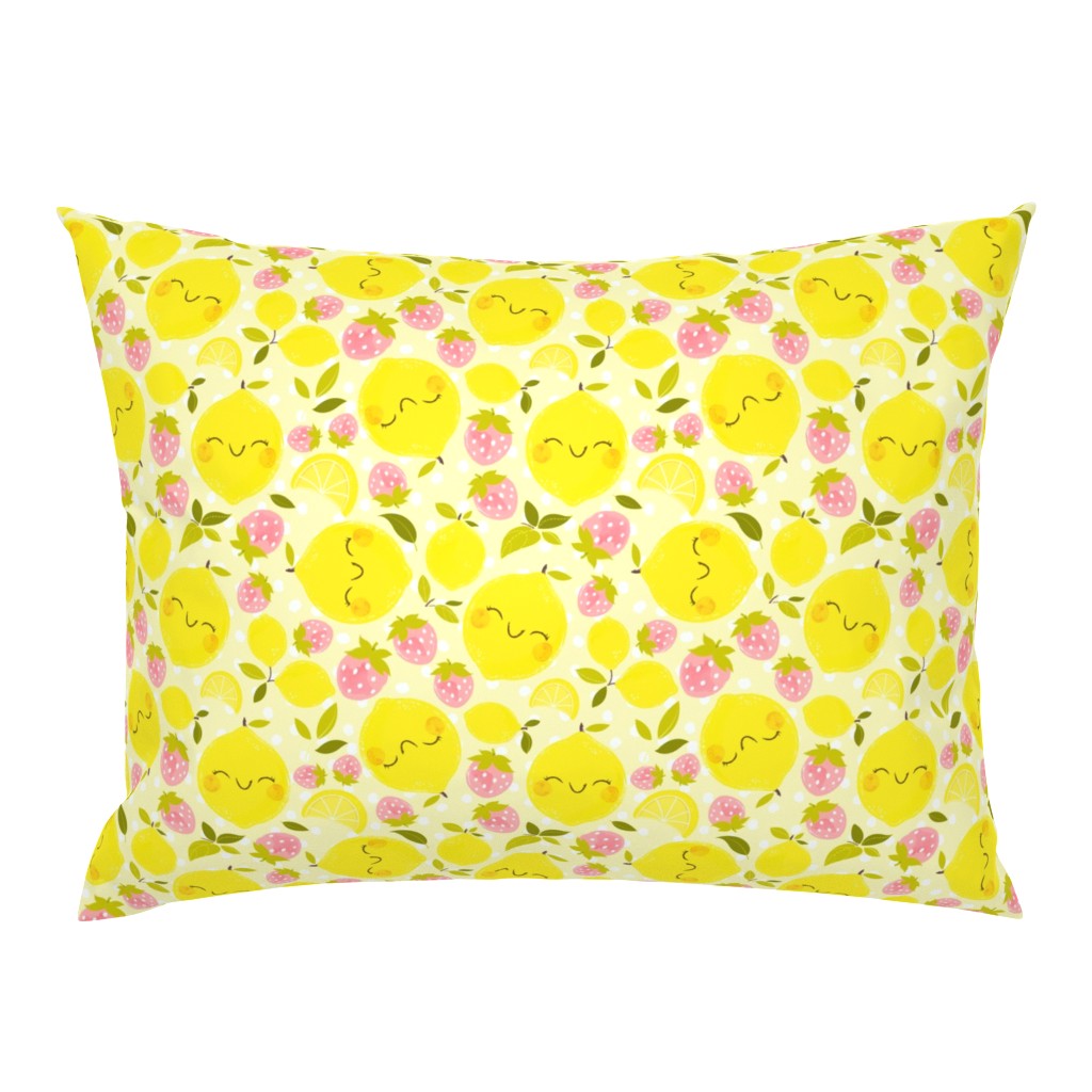 Strawberry Lemon Pattern- Larger Print