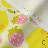 Strawberry Lemon Pattern- Larger Print