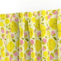 Strawberry Lemon Pattern- Larger Print