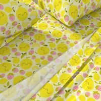 Strawberry Lemon Pattern- Larger Print