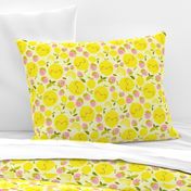 Strawberry Lemon Pattern- Larger Print