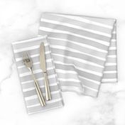 Watercolor Stripes Light Gray by Friztin