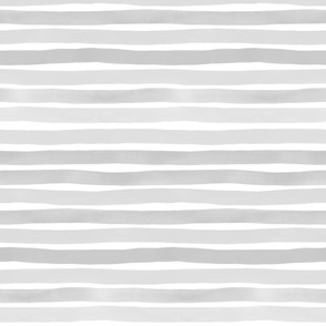 Watercolor Stripes Light Gray by Friztin