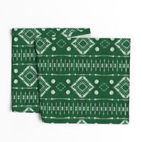 Faux Shibori Ladders Pattern in green