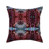 Western Tribal Native Pattern 1 Red Cocoa