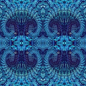 Western Tribal Native Pattern 3 Light Blue Aqua