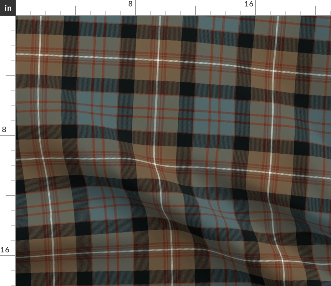 MacDonell of Glengarry tartan #2, weathered 7"