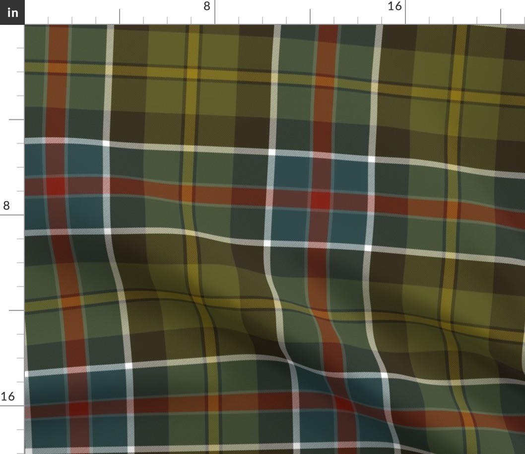 Culloden 1746  tartan, 10" weathered