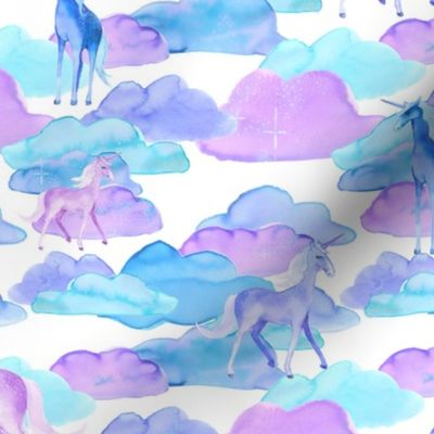 Unicorns and Clouds (small print)