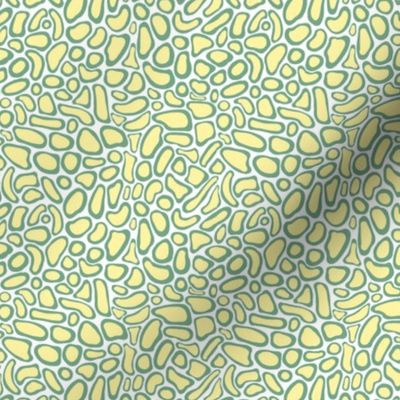 Splotches (yellow on sage)