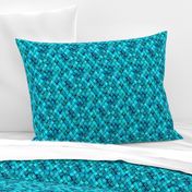 SMALL Aqua + Turquoise Mermaid or Dragon Scales by Su_G_©SuSchaefer