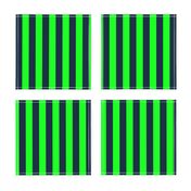 Navy and Neon Lime Green Vertical Stripes