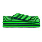 Navy and Neon Lime Green Vertical Stripes