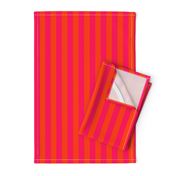 Neon Orange and Pink Vertical Stripes