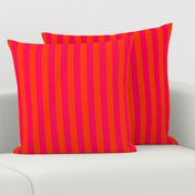 Neon Orange and Pink Vertical Stripes