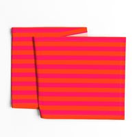 Neon Orange and Pink Vertical Stripes