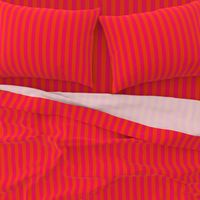 Neon Orange and Pink Vertical Stripes
