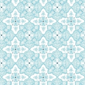 blue and white tile pattern