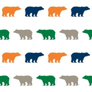 bear fabric baby boy fabric boys nursery design simple bear green navy orange