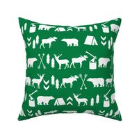  camping outdoors fabric hunting hunter baby boy nursery green