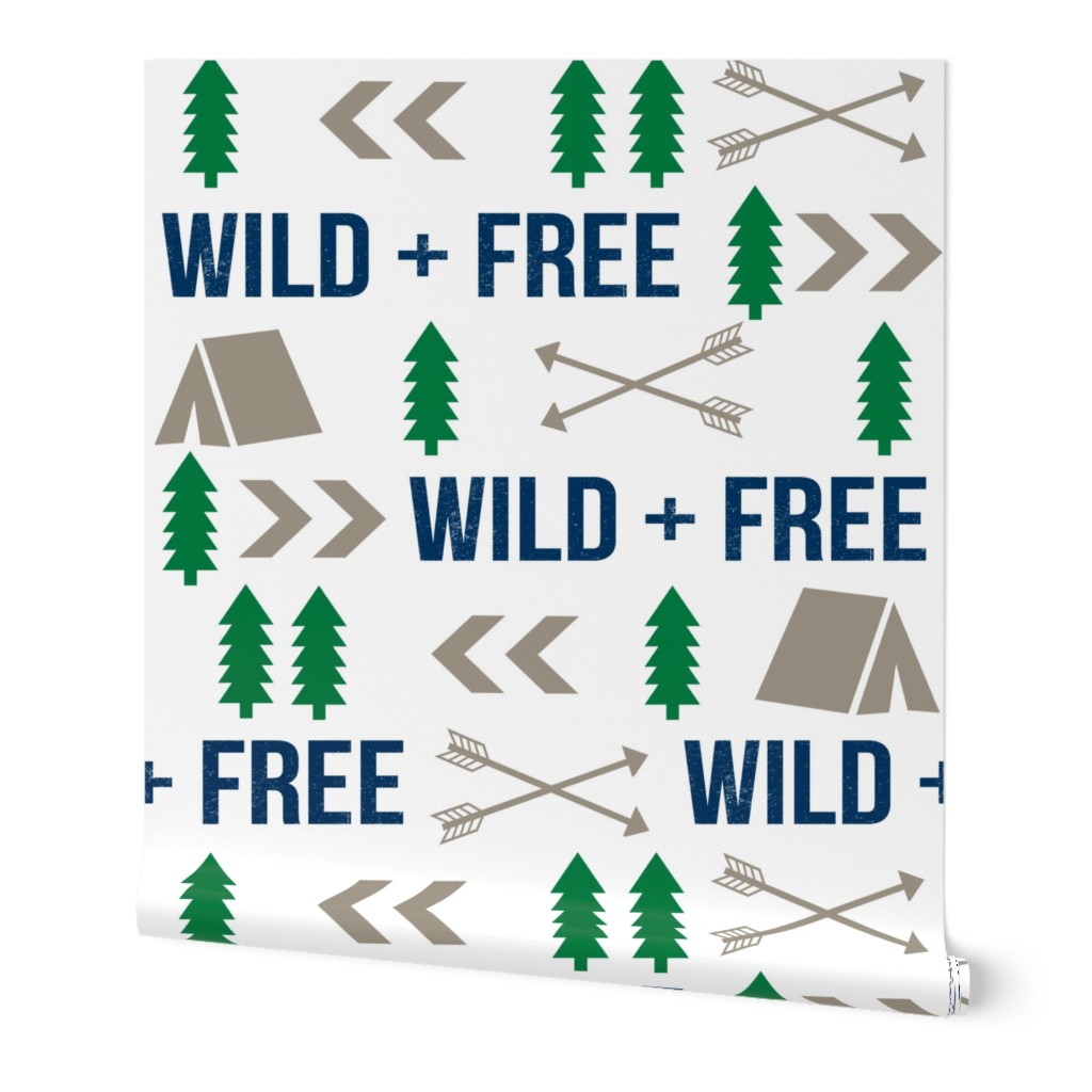 wild and free camping hunter fabric nursery baby boy nursery design