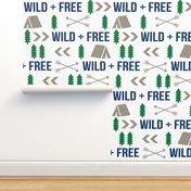 wild and free camping hunter fabric nursery baby boy nursery design