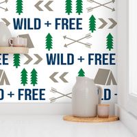 wild and free camping hunter fabric nursery baby boy nursery design