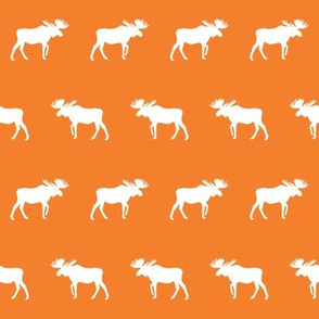 moose fabric baby nursery canada moose hunting hunter woodland orange 