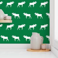 moose fabric baby nursery canada moose hunting hunter woodland green