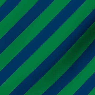 green and navy stripes fabric