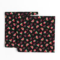 Watermelons and Cherries - Black