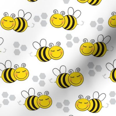 bees-with-hexagons
