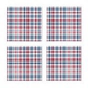 plaid navy and red america usa gingham plaid fabric