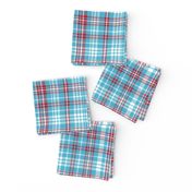 plaid navy and red america usa gingham plaid fabric light blue