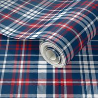 plaid navy and red america usa gingham plaid fabric navy