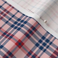 plaid navy and red america usa gingham plaid fabric pink