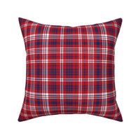 plaid navy and red america usa gingham plaid fabric