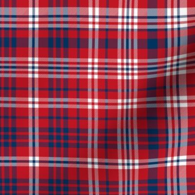 plaid navy and red america usa gingham plaid fabric