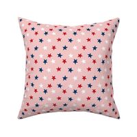stars usa merica america fabric red white and blue  pink