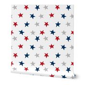 stars usa merica america fabric red white and blue 