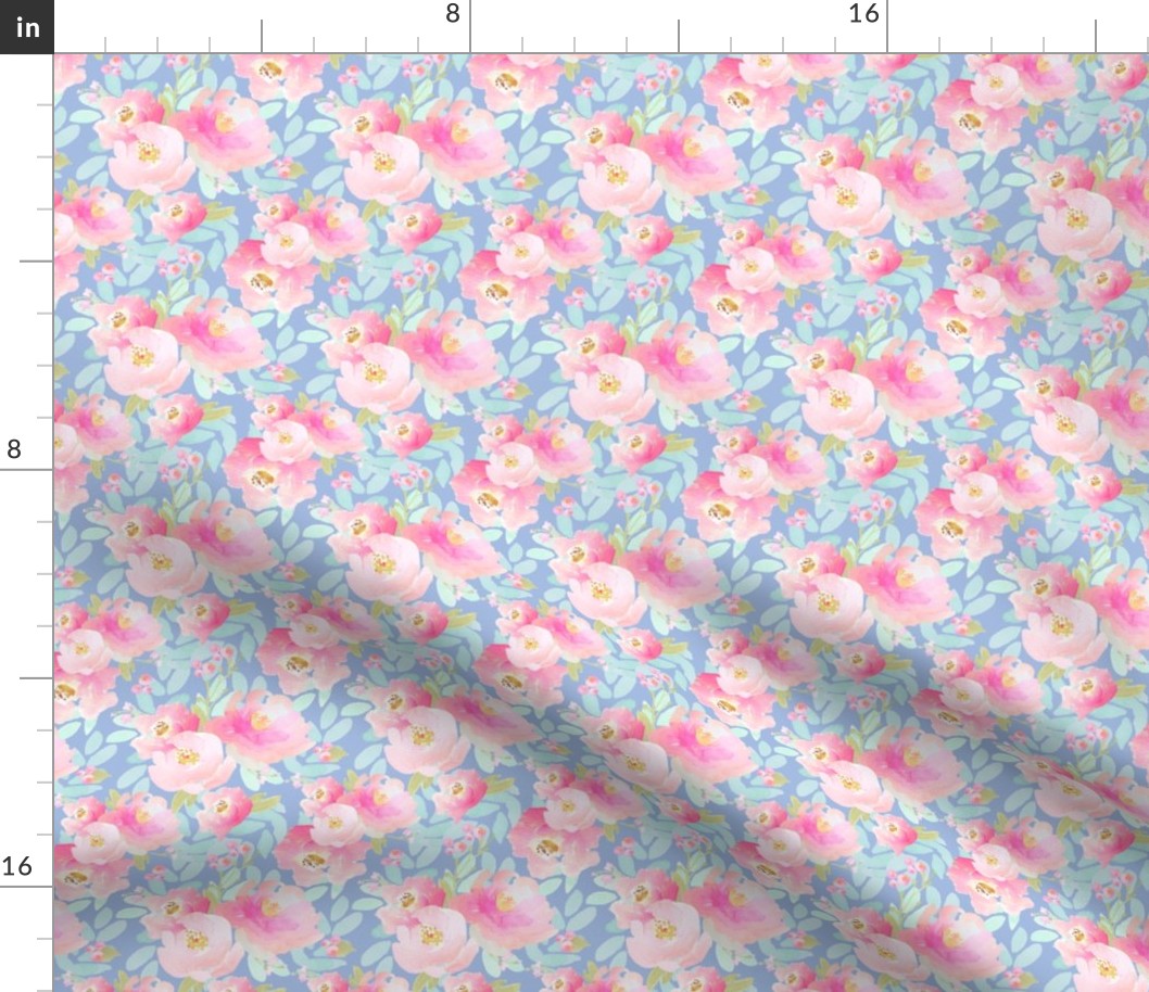 Indy Bloom Plush Pink Florals Lavender A