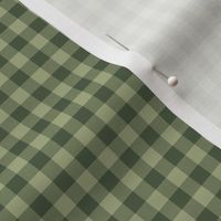 Bayeux gingham - olive green, 1/4" squares 