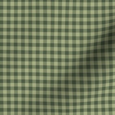 Bayeux gingham - olive green, 1/4" squares 