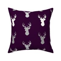 Deer- Plum and Grey