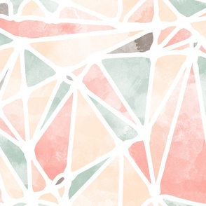 Abstract Watercolor Triangles