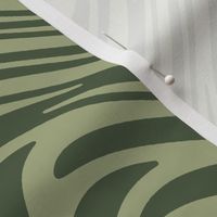 Bayeux feather swirl - olive