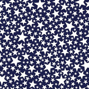 Star Shower* (White on Jackie Blue)