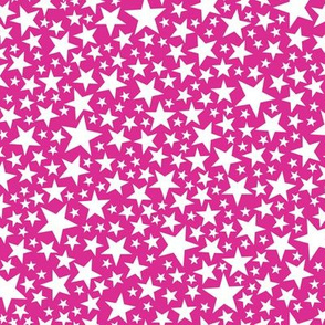 Star Shower* (White on Pink Riot)