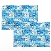 New Hawaiian Motif - blue